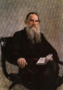 Ilya Repin Portrait of Leo Tolstoy oil painting
